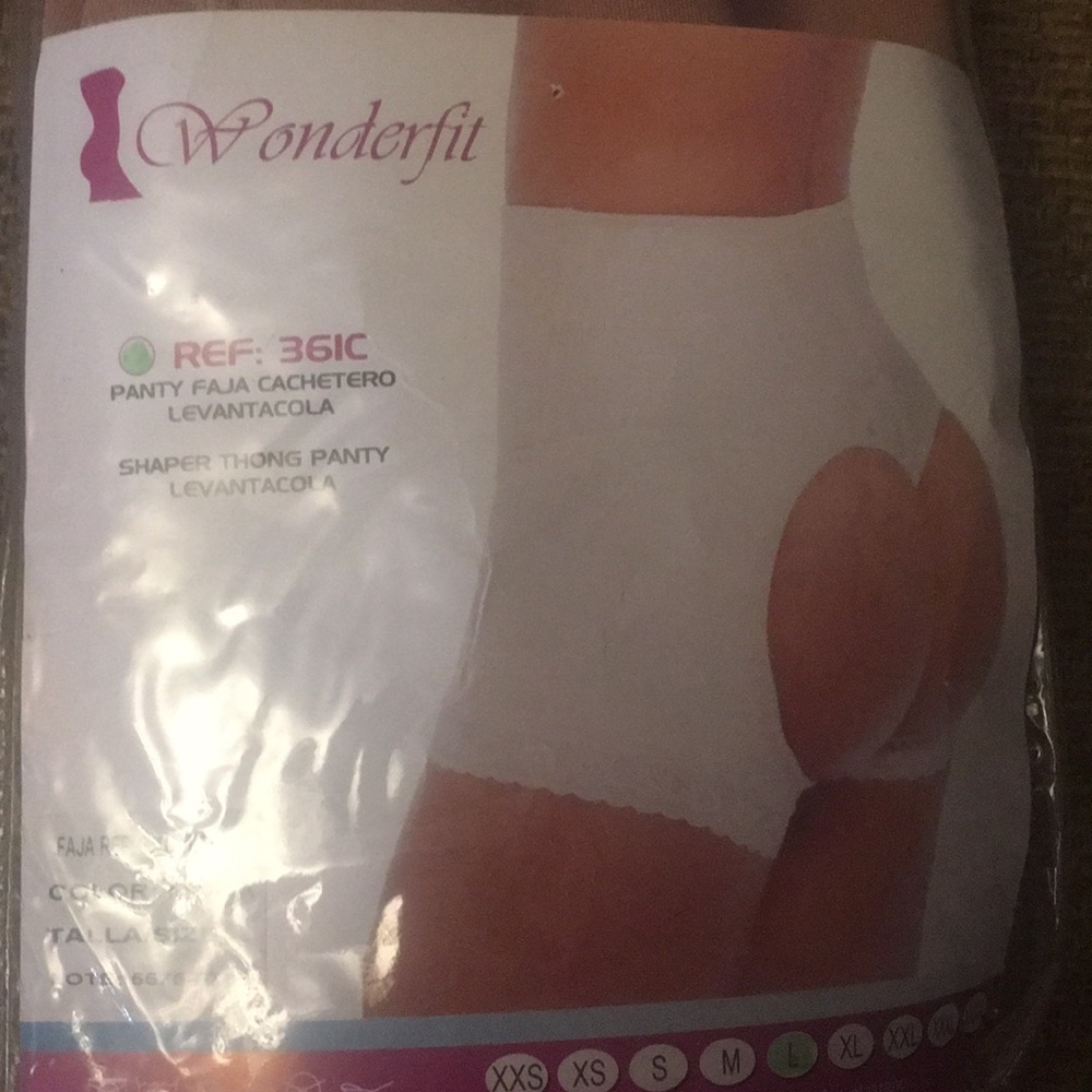 Butt lift! Shaper thong spandex panty with lace